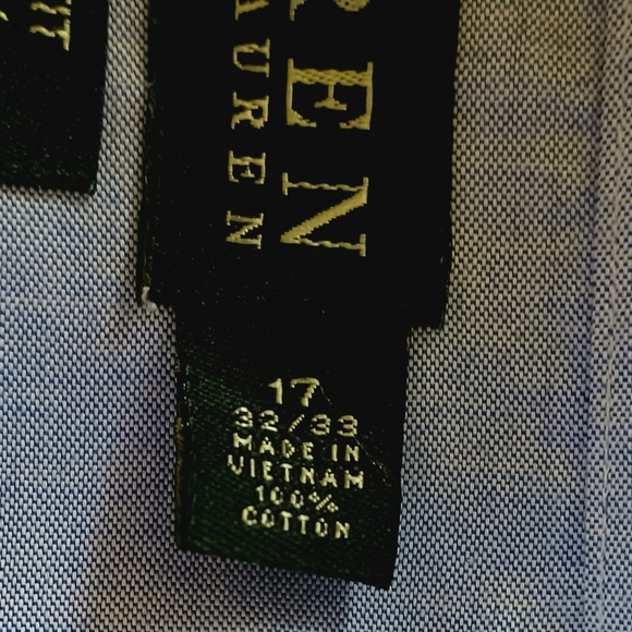 LAUREN RALPH LAUREN Men's Classic Fit Shirt, size 17/32-33 - Picture 12 of 12